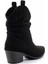 Siyah Süet Kadın Bot & Bootie K02217100802 4