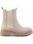 Bej Nubuk Leather Kadın Bot & Bootie K02553410201 2
