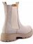 Bej Nubuk Leather Kadın Bot & Bootie K02553410201 4