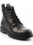 Siyah Baskılı Leather Erkek Bot & Bootie E02440702903 3