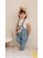 Teddy Ayıcıklı Unisex Çocuk Kot Salopet 3