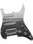 11 Delikli Gitar Yüklü Pickguard Ssh, Önceden Kablolanmış Kazıma Plakası Siyah (Yurt Dışından) 1
