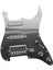 11 Delikli Gitar Yüklü Pickguard Ssh, Önceden Kablolanmış Kazıma Plakası Siyah (Yurt Dışından) 2