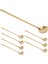 8pcs 6.7 Inç Kahve Kaşıkları, Karıştırma Kaşıkları, Çay Kaşıkları Uzun Saplı, Altın Çay Kaşıkları, Altın Kaşıklar, Buzlu Çay Kaşıkları (Yurt Dışından) 2