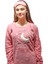 Kadın Uzun Kol Traşlı Polar Uyku Bandı Hediyeli Battal Pijama Takımı 2