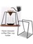 Damla Kahve Filtreli Bardak Tutucu Raf Geometri Kahve Damlatıcı Standı V60 Damla Metal Özel Çerçeve Barista Siyah (Yurt Dışından) 4