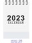 10 Adet Mini Masa Takvimi 2023 Şu Anda Aralık 2023'E Kadar Çalışıyor, Hediyeler Için 105X76MM Küçük Daimi Masa Takvimleri (Beyaz) (Yurt Dışından) 2
