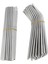 100 Adet Metal Pipet Yeniden Kullanılabilir 304 Paslanmaz Çelik Içme Suyu Boruları 215 mm x 6 mm Kavisli Pipetler ve 50 Düz Pipet (Yurt Dışından) 1