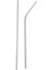 100 Adet Metal Pipet Yeniden Kullanılabilir 304 Paslanmaz Çelik Içme Suyu Boruları 215 mm x 6 mm Kavisli Pipetler ve 50 Düz Pipet (Yurt Dışından) 3