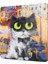 Cam Kesme Tahtası Kare Kedi Desenli 30X30 cm 4