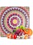 Cam Kesme Tahtası Kare Mandala Desenli 1313 30X30 cm 1