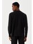 Erkek T-Shirt Uzun Kollu Siyah M500226 3