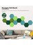 Adet/takım Altıgen Keçe Kurulu Altıgen Keçe Duvar Sticker Çok Fonksiyonlu 3D Dekoratif Ev Mesaj Panosu Kendinden Yapışkanlı Çocuk Odası Süpürgelik Yeşil Serisi (Yurt Dışından) 3