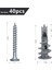 40 Adet Metal Kendinden Tahrikli Ankraj Alçıpan Dübelleri Vidalı 4,5 x 35MM Tek Katlı ve Çift Kaplamalı Alçıpan Için (Yurt Dışından) 2