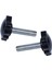 2 Adet M8 x 30MM Erkek Dişli 32MM Yıldız Başlı Sıkma Topuzu Siyah (Yurt Dışından) 3