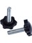 2 Adet M8 x 30MM Erkek Dişli 32MM Yıldız Başlı Sıkma Topuzu Siyah (Yurt Dışından) 4