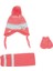 Newbom Kız Eldiven Atkı Bere Set Pembe 2