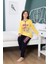 Kız Çocuk Pijama Takım 6033 Sarı 1