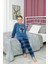 Kapitex Erkek Çocuk Polar Pijama Takım 4509 Mavi 1