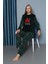 Bayan Yeni Yıl Polar Pijama Takım 30014 Yeşil 1
