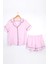 Açık Pembe Biyeli Kadın Pijama Takımı 1