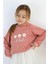 Kiremit Papatya Desenli Kapüşonlu Sweat Elbise Takım - Fleur 2