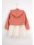 Kiremit Papatya Desenli Kapüşonlu Sweat Elbise Takım - Fleur 4