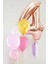 Rose 4 Rakamı Püsküllü Balon Set 1