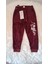Kız Çocuk Örme Kadife Pantolon Bordo 1