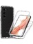 Samsung Galaxy S23 + 3'ü 1 Arada Hibrit Pc + Tpu Telefon Koruyucu Kapak Degrade Anti-Damla Kılıfı, Pet Ekran Koruyucu 1