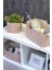 Keçe Tahta Saplı Düzeleyici Sepet - Çok Amaçlı Saklama Organizer Kutu Maxi Kahverengi 25x18x15Cm - 103709 2