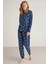Uzun Kol Kadın Pijama Takım W620 1