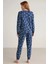 Uzun Kol Kadın Pijama Takım W620 4