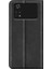 Xiaomi Için Poco M4 Pro 4g Manyetik Otomatik Absorbed Stand Kapak Cilt Touch Hissed Pu Deri Cüzdan Telefon Vaka-Black (Yurt Dışından) 3