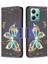 Xiaomi Redmi Için Note 12 5g (Global)/(Hindistan)/(Çin)/poco X5 5g Deri Cüzdan Telefon Kılıf Desen Baskı Stand Kapak-Yahudi Kelebek (Yurt Dışından) 1