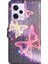 Xiaomi Redmi Için Note 12 5g (Global)/(Hindistan)/(Çin)/poco X5 5g Desen Baskı Cüzdan Telefon Kılıfı Pu Deri Stand Flip Cover-Sparkle Kelebek (Yurt Dışından) 3