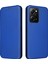 Xiaomi Redmi Için Note 12 Pro Speed ​​5g/note 12 Pro 5g/poco X5 Pro 5g Telefon Kılıfı Pu Deri Karbon Fiber Doku Stand Kartı Yuvası Telefon Kapak Mavisi (Yurt Dışından) 2