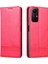 Xiaomi Için Redmi Note 12S 4g Görüntüleme Standı Pu Deri Cüzdan Kılıfı Folio Telefon Kapak-Kırmızı (Yurt Dışından) 2