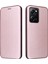 Xiaomi Redmi Için Note 12 Pro Speed ​​5g/note 12 Pro 5g/poco X5 Pro 5g Telefon Kılıfı Pu Deri Karbon Fiber Doku Stand Kartı Yuvası Telefon Kapak Çizgisi Altın (Yurt Dışından) 2