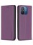 Xiaomi Için BF18 Poco C55 4g/redmı 12C 4g Telefon Kapak Standı Pu Deri Kart Yuvaları Telefon Case-Dark Purple (Yurt Dışından) 1