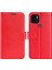 Xiaomi Için Redmi A1+ 4g/a2+ 4g/poco C50 4g Pu Deri Deri Stand Folio Flip Telefon Kılıf Çılgın At Dokusu Manyetik Kapak Kapak-Kırmızı (Yurt Dışından) 2