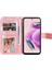 Xiaomi Için Redmi Note 12S 4g Anti-Dut Pu Deri Kapak Çiçeği Baskı Telefon Standı Cüzdan Telefon Vaka-Pembe (Yurt Dışından) 1