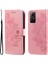 Xiaomi Için Redmi Note 12S 4g Anti-Dut Pu Deri Kapak Çiçeği Baskı Telefon Standı Cüzdan Telefon Vaka-Pembe (Yurt Dışından) 2