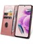 Xiaomi Için Redmi Note 12 4g Pu Deri Cüzdan Kılıf Buzağı Doku Standı Akıllı Telefon Kapak Golü Altın (Yurt Dışından) 3