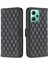 Xiaomi Redmi Için Cüzdan Telefon Kılıfı Not 12 5g (Global)/(Hindistan)/(Çin)/poco X5 5g Flip Folio Deri Kapak Standı Telefon Vaka Black (Yurt Dışından) 1