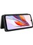 Xiaomi Redmi Için 12C 4g Telefon Kılıfı Tutucu Manyetik Otomatik Absorlanmış Karbon Fiber Doku Deri Deri Kapak Stand-Black (Yurt Dışından) 3