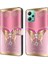 Xiaomi Redmi Için Telefon Kılıfı Not 12 5g (Çin)/(Hindistan)/(Global)/poco X5 5g, Pu Deri 3D Desen Stand Flip Cüzdan Kapak-Pembe/altın Kelebek (Yurt Dışından) 2