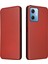 Xiaomi Redmi Için Note 12 5g (Global)/(Hindistan)/(Çin)/poco X5 5g Karbon Fiber Doku Manyetik Pu Deri Dergi Kılıf Kart Yuvası Stand Flip Cover-Brown (Yurt Dışından) 2