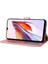 Xiaomi Redmi Için 12C 4G/11A 4g/poco C55 4g Stand Cüzdan Kapağı Yatay Hat Deri Kılıf Pembe (Yurt Dışından) 4