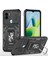 Xiaomi Için Zırh Serisi Poco C50 4g/redmi A1+ 4g/a2+ 4g Slayt Lens Kickstand Kapak Pc+ Tpu Telefon Kılıf Black (Yurt Dışından) 1